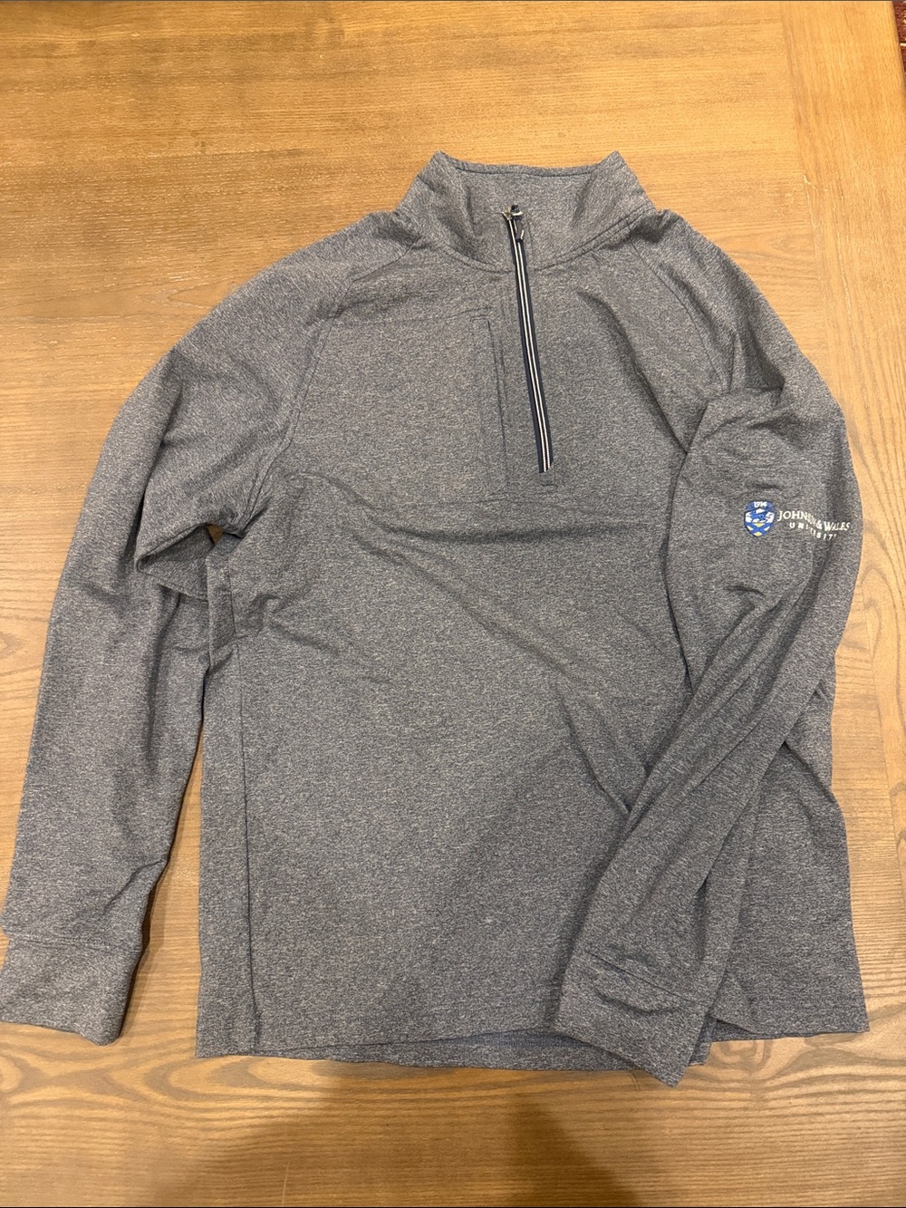Cutter & Buck Heather Gray Quarter-Zip Pullover